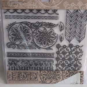 Iron Orchid Design Stamps Bohemia IOD Decor #0060